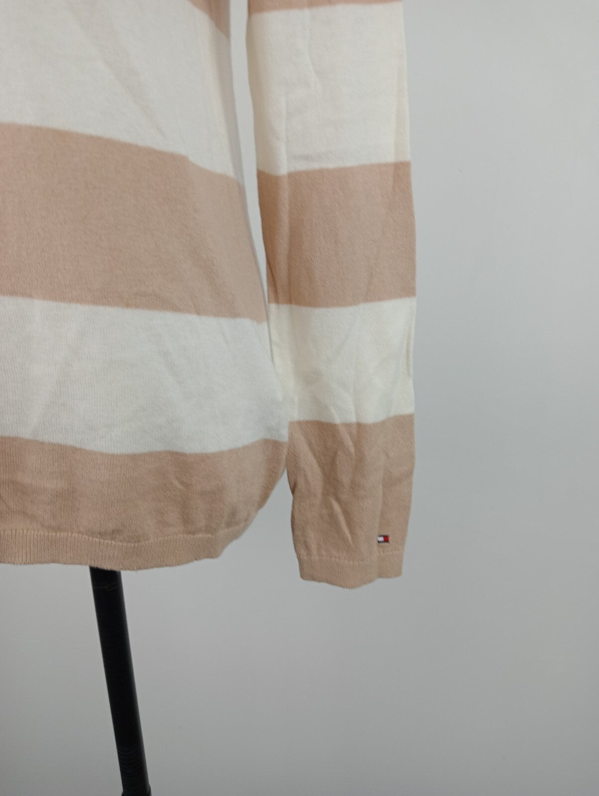 TOMMY HILFIGER MAGLIONE COTONE DONNA Tg. XS WOMAN CASUAL SWEATER MADE ITALY