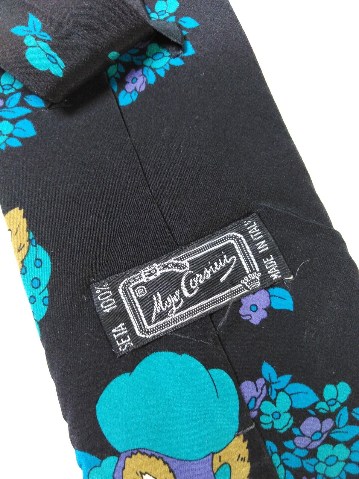UGO CASSINI 100%  SILK TIE SETA CRAVATTA NECKTIE MADE IN ITALY