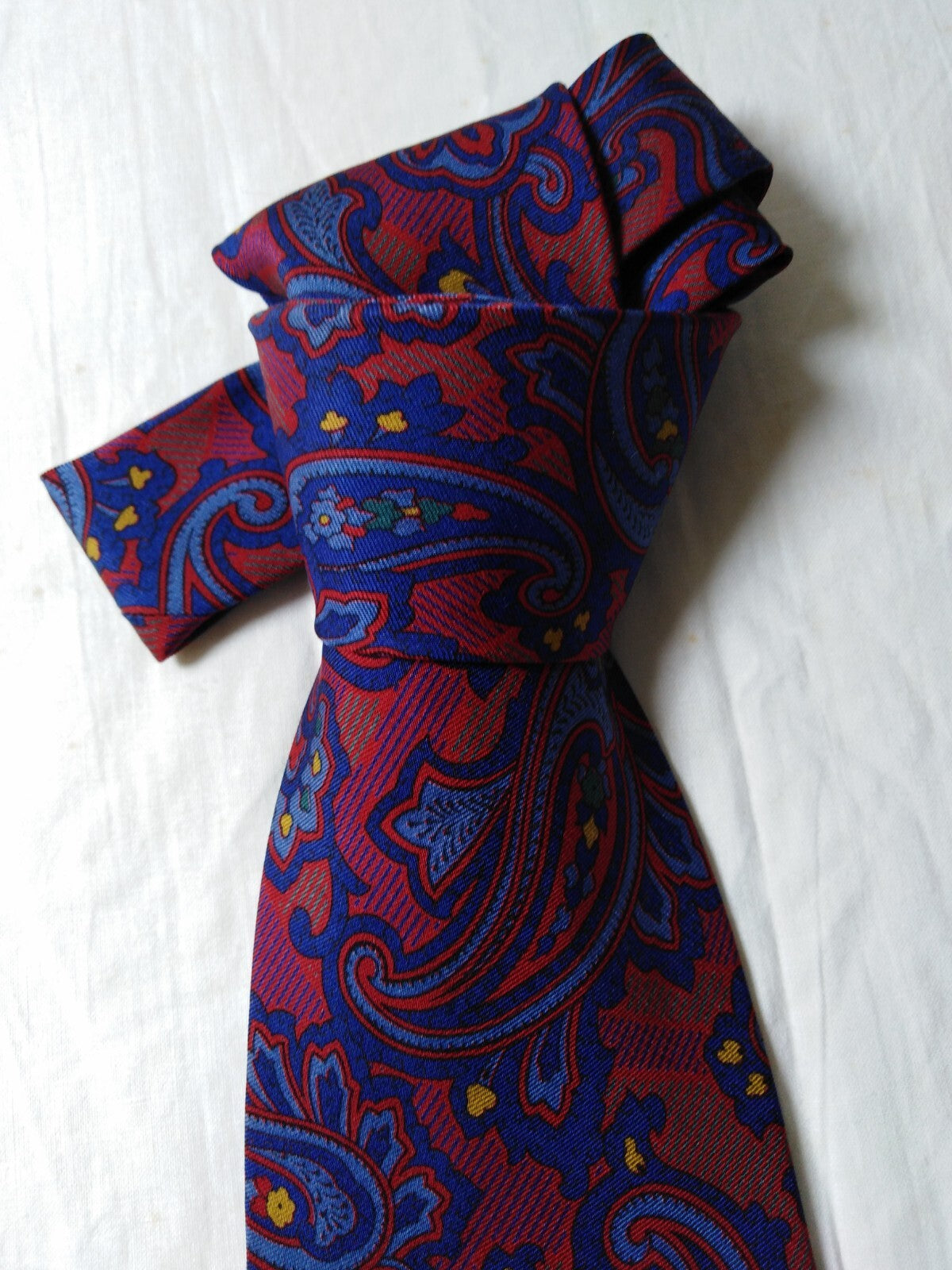 ERREDIECI PER VITTORIO LAMA 100% SILK TIE SETA CRAVATTA NECKTIE MADE IN ITALY