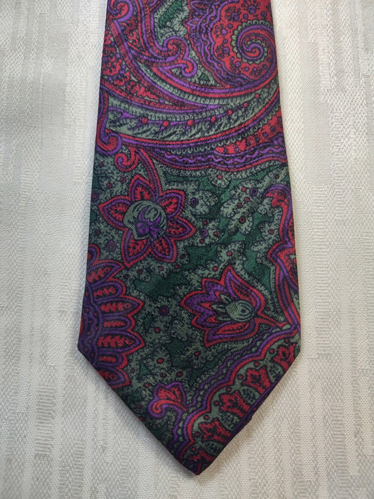 CENCI COLLECTION 100% SILK TIE SETA CRAVATTA NECKTIE MADE IN ITALY CLASSIC