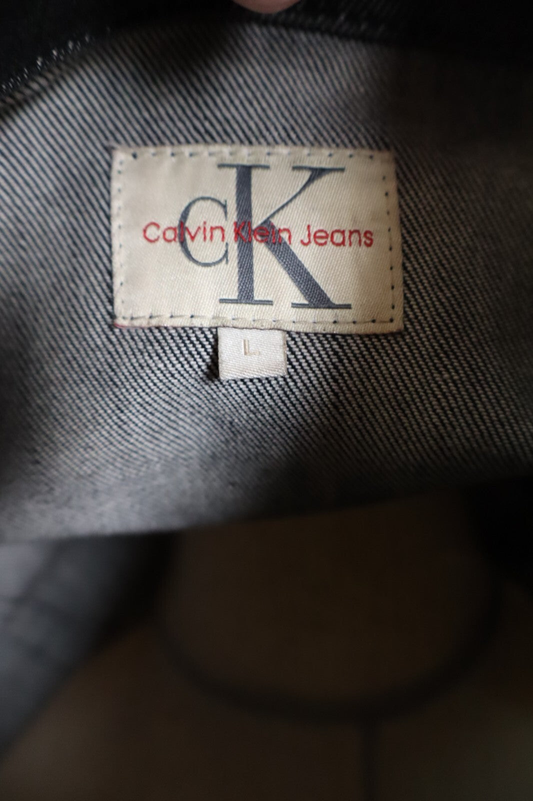 CALVIN KLEIN GIUBBINO JEANS DENIM DONNA Tg L WOMEN CASUAL VINTAGE JACKET