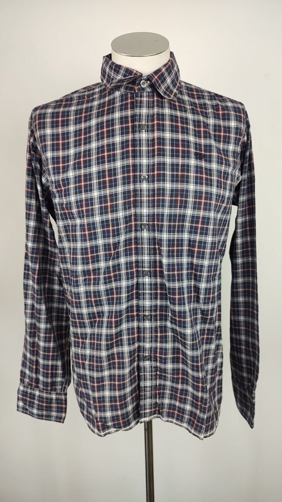 HILFIGER CAMICIA SHIRT UOMO Tg L MAN VINTAGE CASUAL COTONE