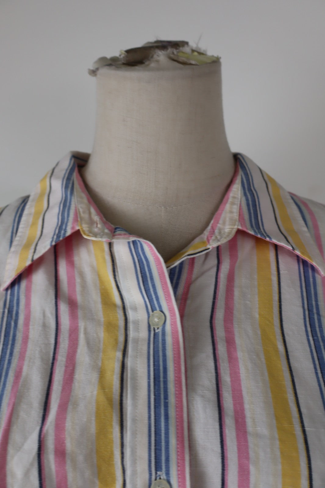 RALPH LAUREN CAMICIA DONNA TG. XL WOMAN SHIRT CASUAL VINTAGE  BLUSA LINO COTONE