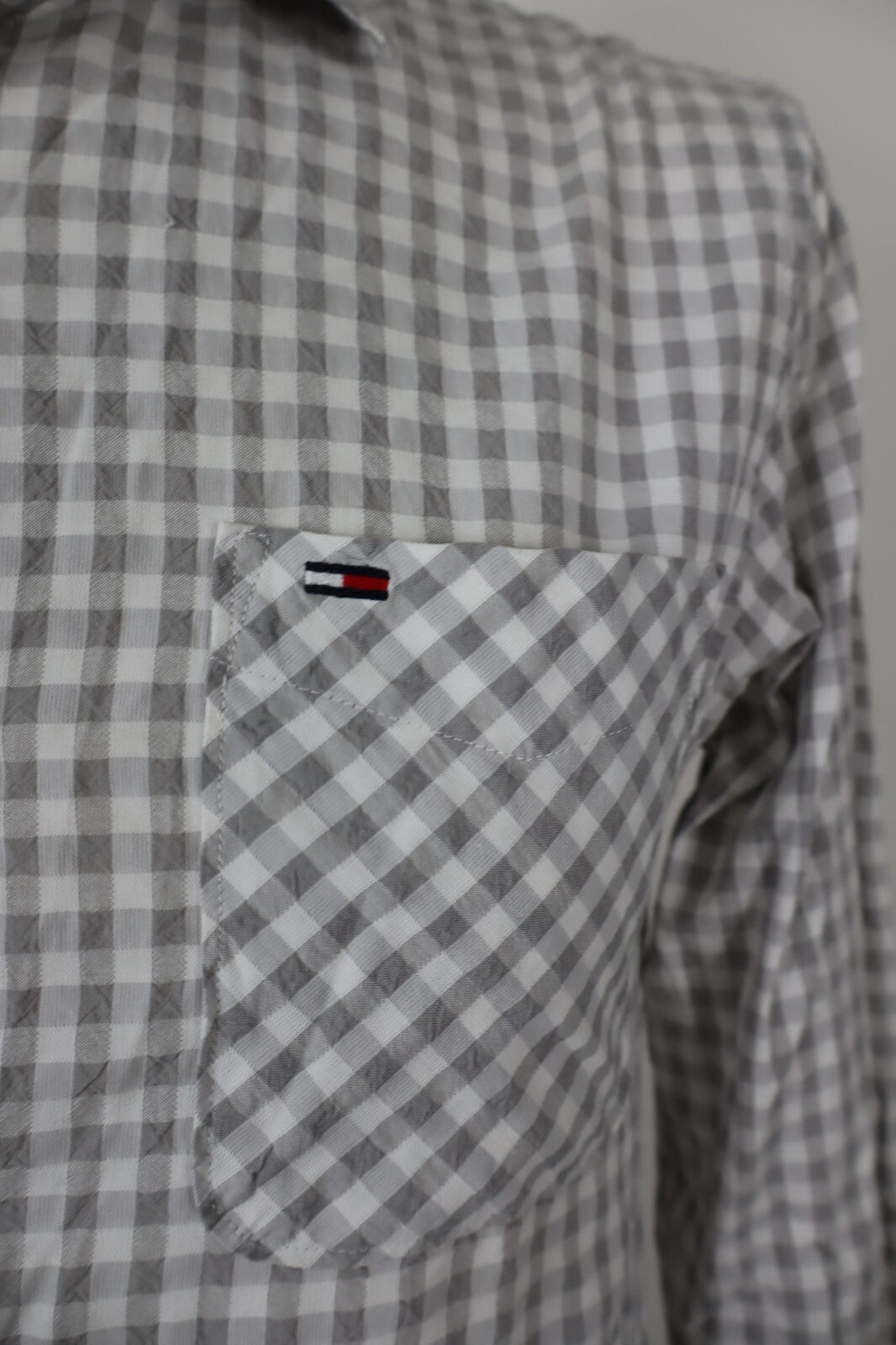 TOMMY HILFIGER CAMICIA UOMO COTONE TG. S MAN CASUAL VINTAGE SHIRT COTTON