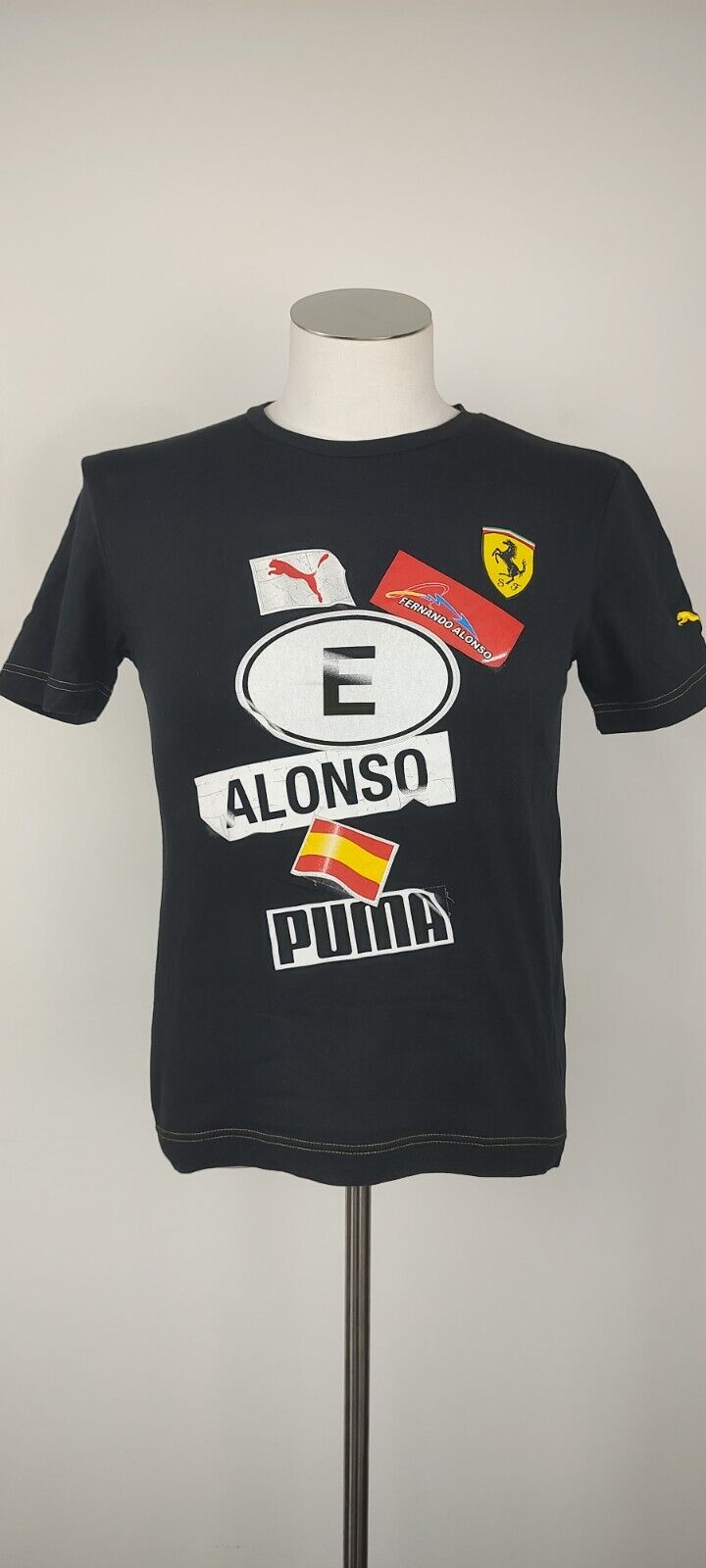 PUMA FERRARI FERNANDO ALONSO MAGLIA UOMO TG XS MAN T-SHIRT SPORT CASUAL VINTAGE