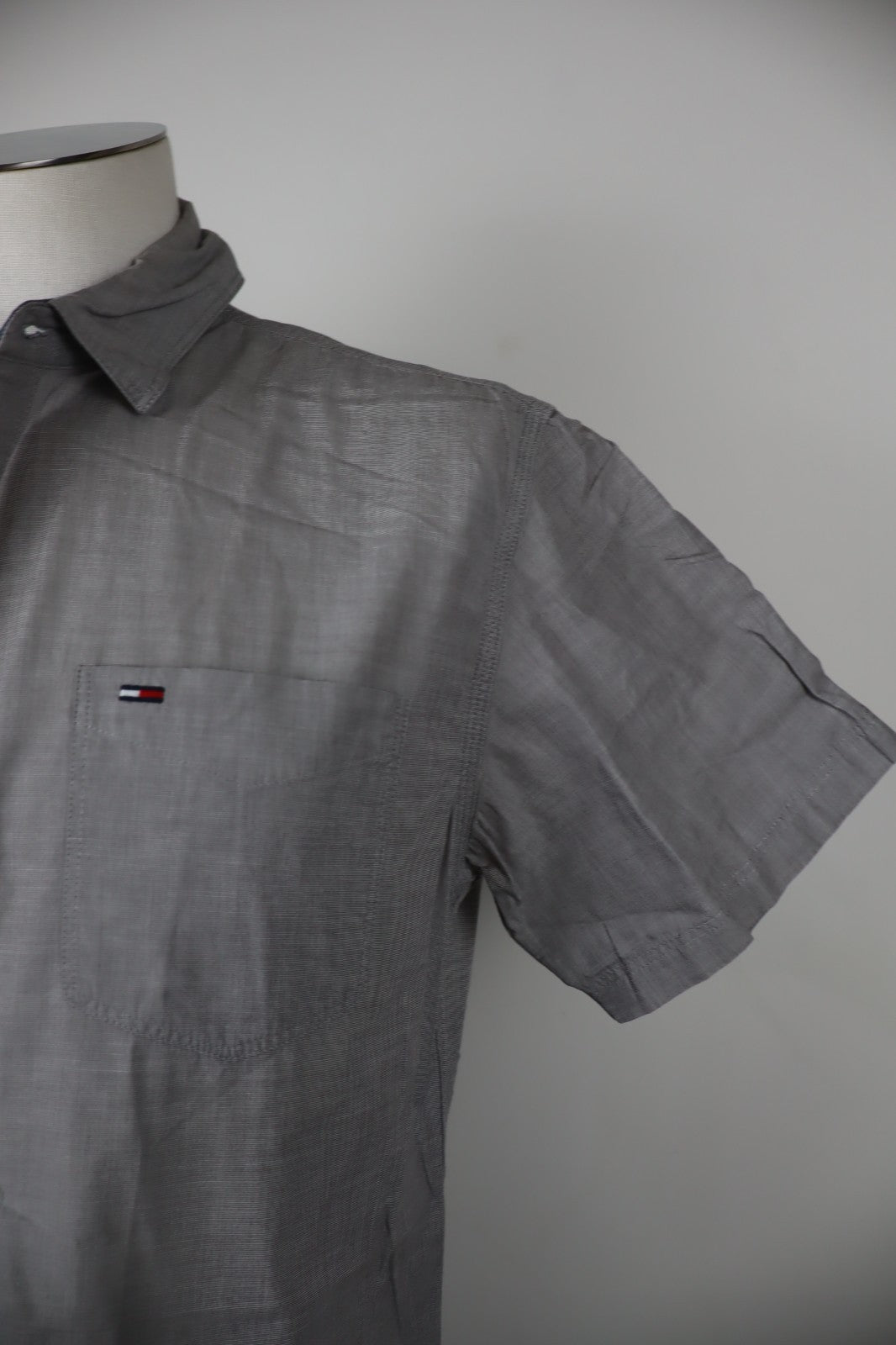 TOMMY HILFIGER DENIM CAMICIA UOMO COTONE TG. L MAN CASUAL VINTAGE SHIRT COTTON