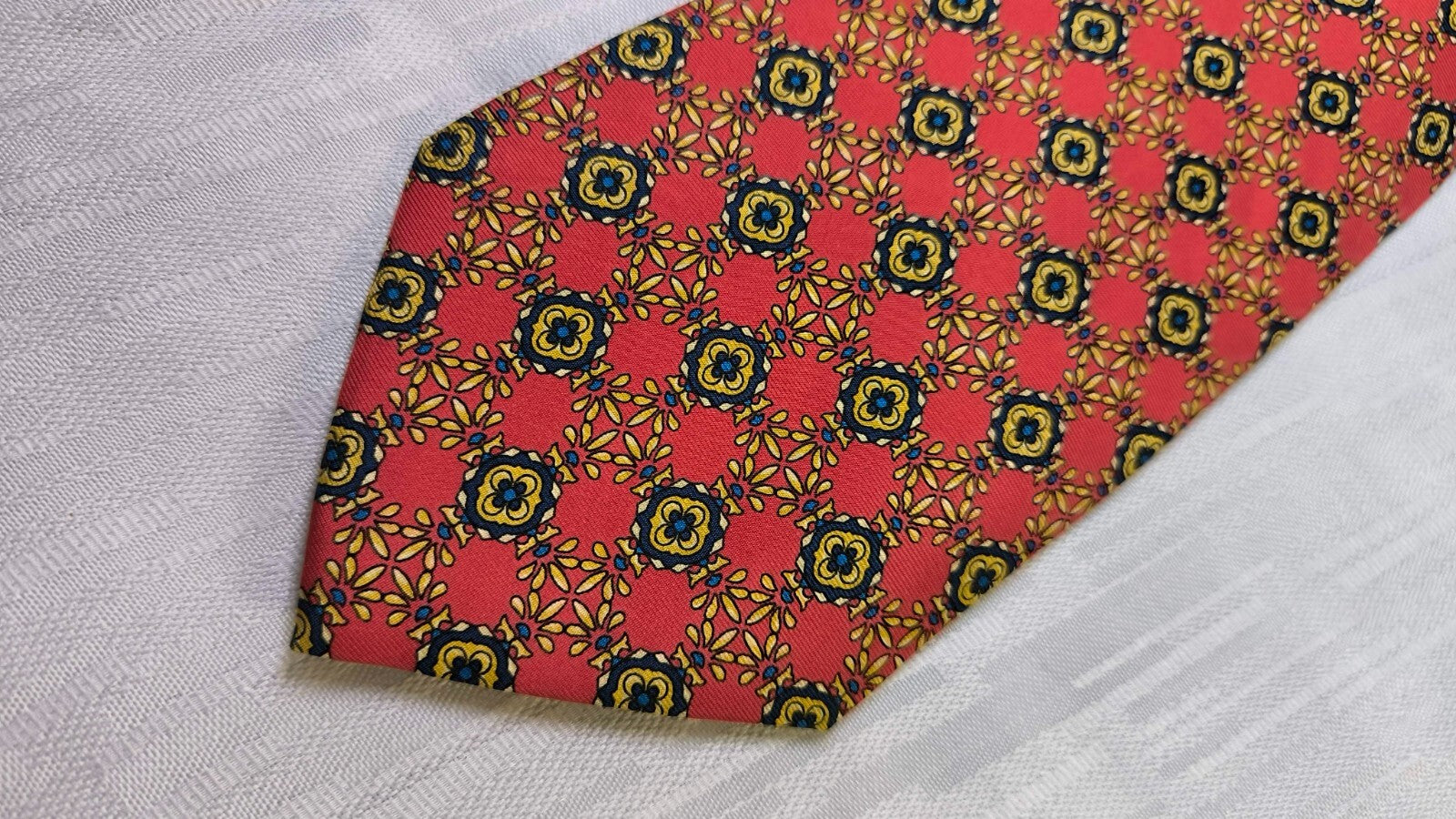 RENATO BALESTRA 100% SILK TIE SETA CRAVATTA NECKTIE MADE IN ITALY