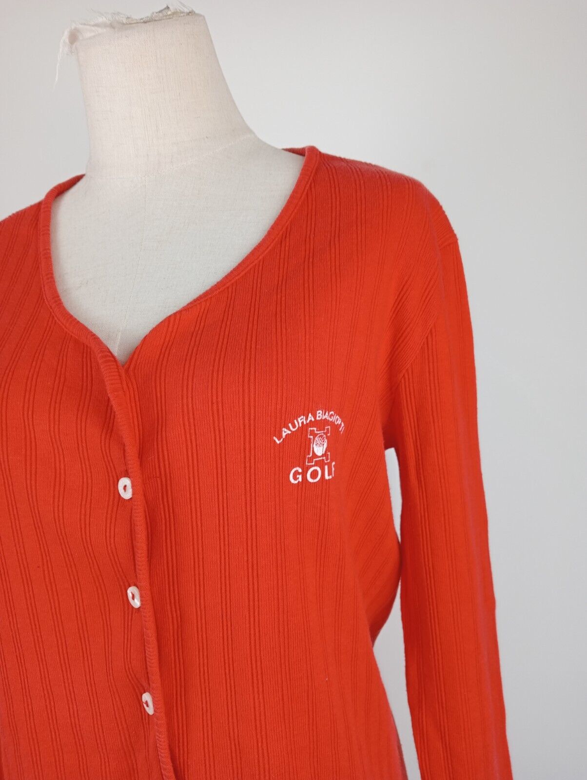 LAURA BIAGIOTTI GOLF CARDIGAN MAGLIONE COTONE DONNA XL WOMAN CASUAL SWEATER