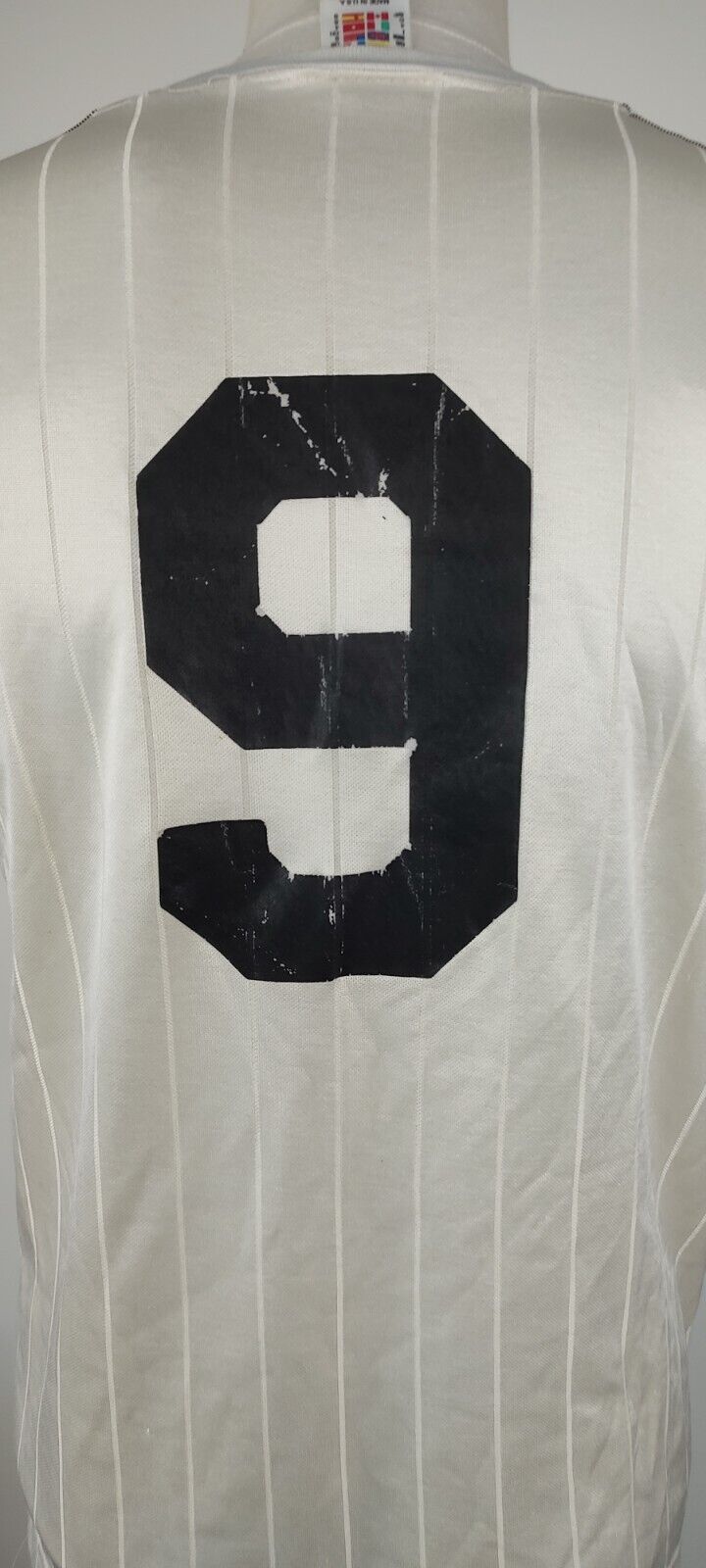 ADIDAS MAGLIA CALCIO UOMO Tg 4 SOCCER TRIKOT MAN JERSEY MADE IN USA NR.9