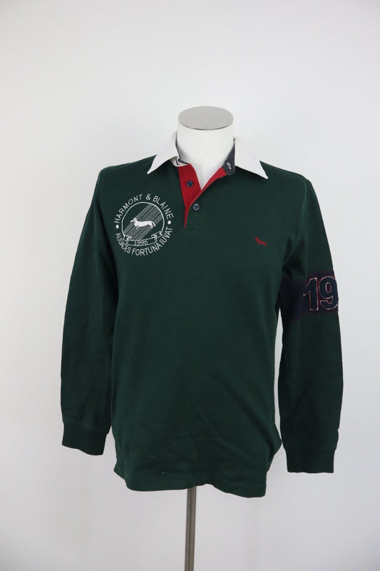 HARMONT & BLAINE  MAGLIA POLO UOMO TG M MAN T-SHIRT CASUAL VINTAGE COTONE