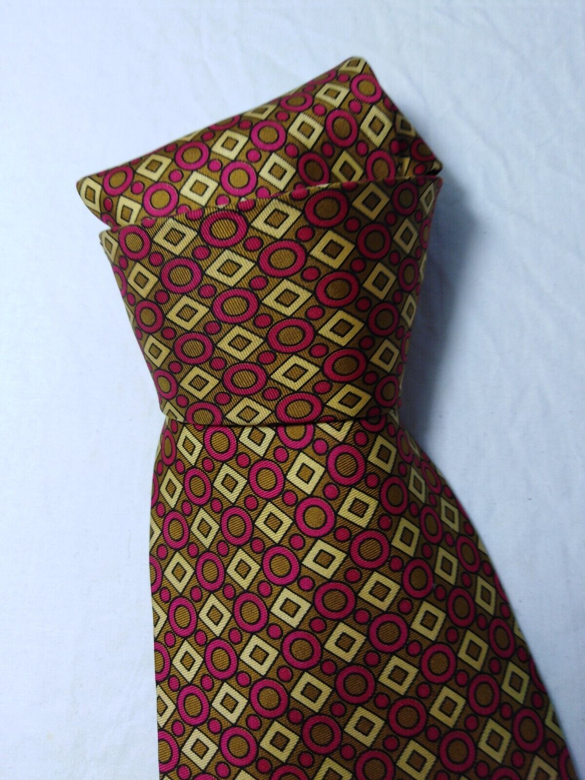 ROXY ROMA 100%  SILK TIE SETA CRAVATTA NECKTIE MADE IN ITALY