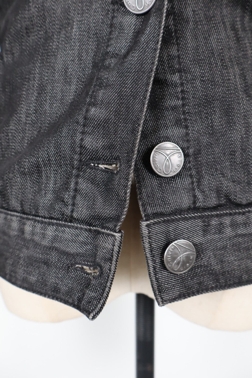 CALVIN KLEIN GIUBBINO JEANS DENIM DONNA Tg L WOMEN CASUAL VINTAGE JACKET