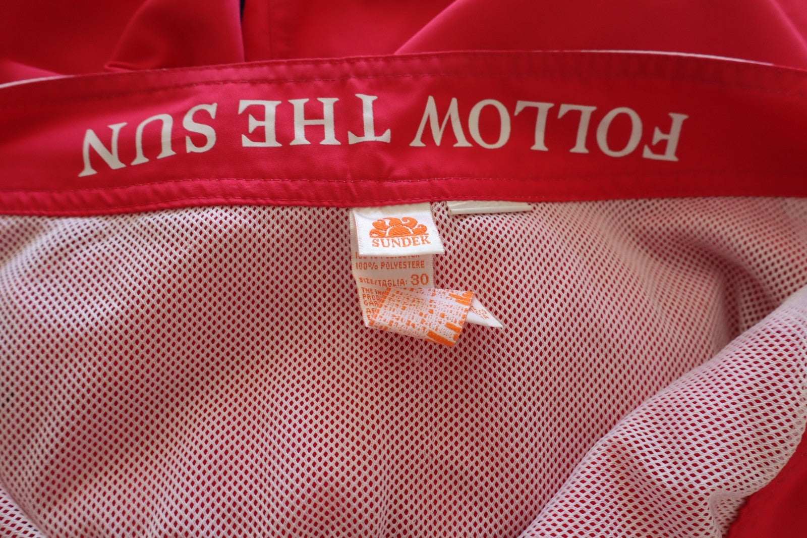 SUNDEK COSTUME PANTALONCINO MARE UOMO TG 30 MEN SWIMSUIT VINTAGE CASUAL LOGO