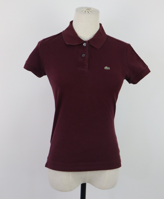 LACOSTE POLO MAGLIA DONNA COTONE TG. 38 WOMAN SHIRT CASUAL VINTAGE COTTON