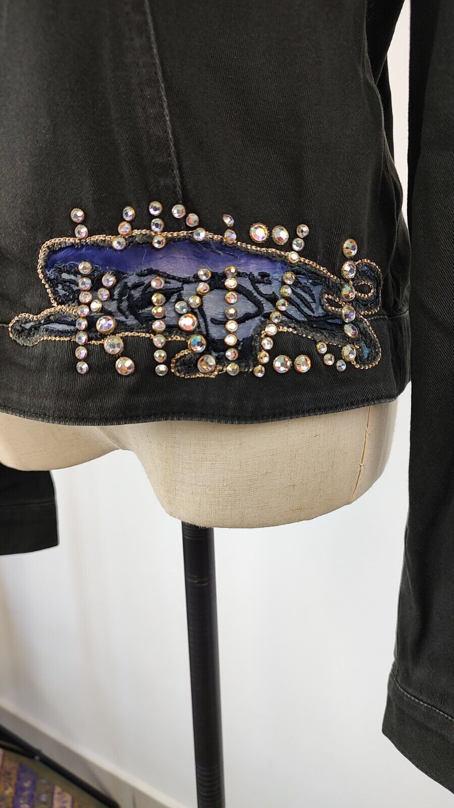 KRIZIA JEANS GIUBBINO DONNA Tg. L WOMAN CASUAL JACKET COTONE DENIM