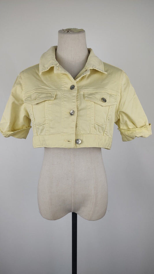 LIU JO GIACCA DONNA COTONE Tg S WOMAN CASUAL VINTAGE JACKET COTTON DENIM
