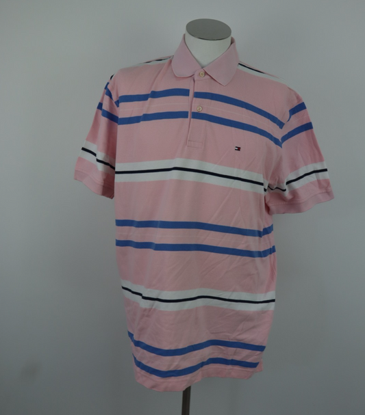 TOMMY HILFIGER POLO MAGLIA UOMO TG XL MAN T-SHIRT CASUAL VINTAGE COTONE