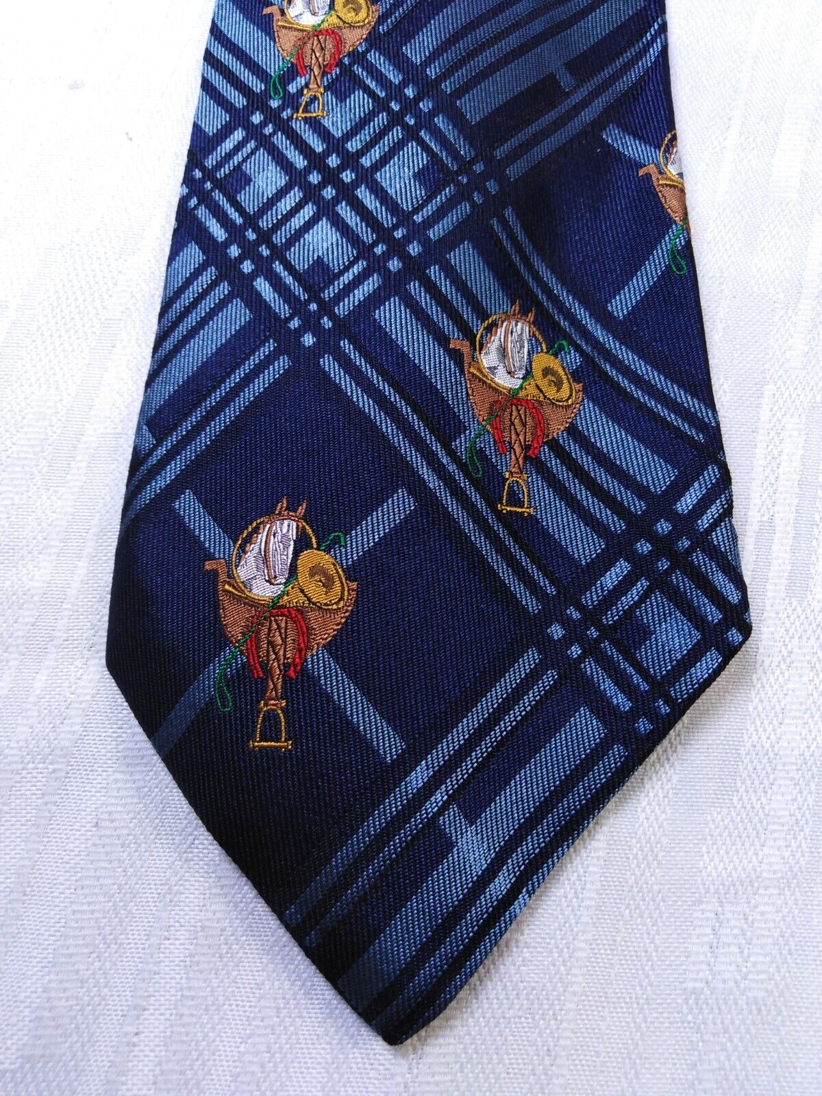 CONTE OF FLORENCE 100%  SILK TIE SETA CRAVATTA NECKTIE MADE IN ITALY