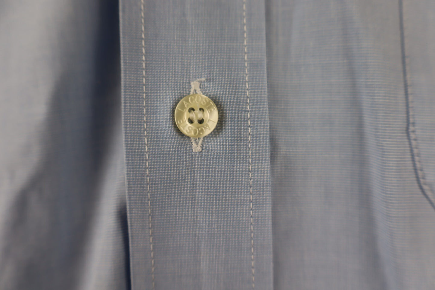 LACOSTE CAMICIA UOMO TG. 40 MAN CASUAL VINTAGE SHIRT COTONE COTTON