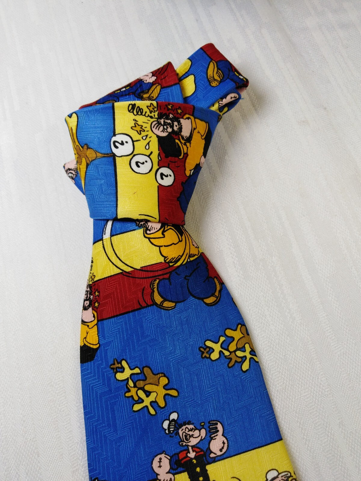 POPEYE POLIESTERE TIE CRAVATTA NECKTIE MADE IN ITALY VINTAGE CLASSIC