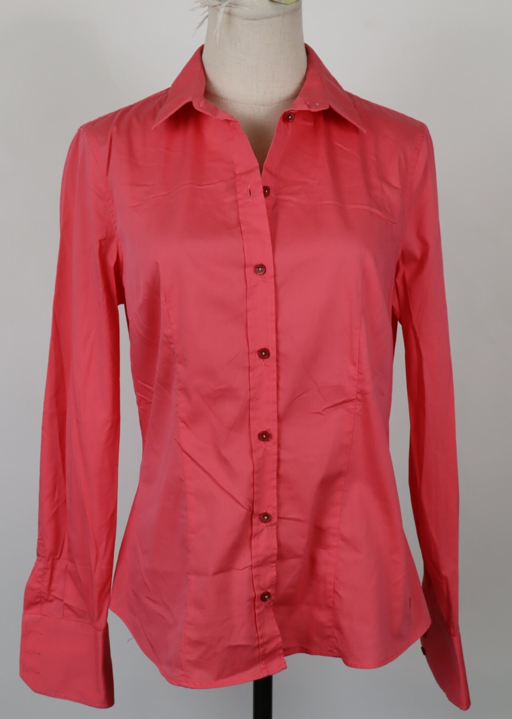 TRUSSARDI CAMICIA DONNA TG. M WOMAN SHIRT CASUAL VINTAGE PINCE BASIC