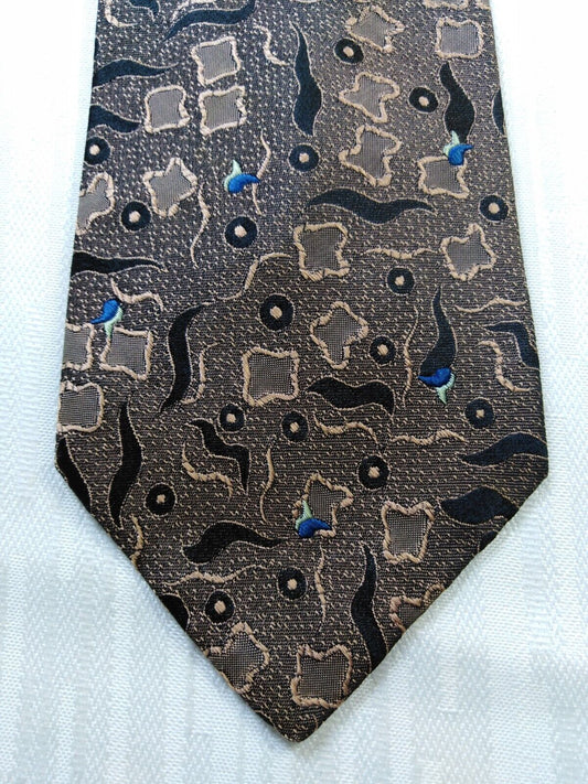 HUGO BOSS 100% SILK TIE SETA CRAVATTA NECKTIE MADE IN ITALY CLASSIC