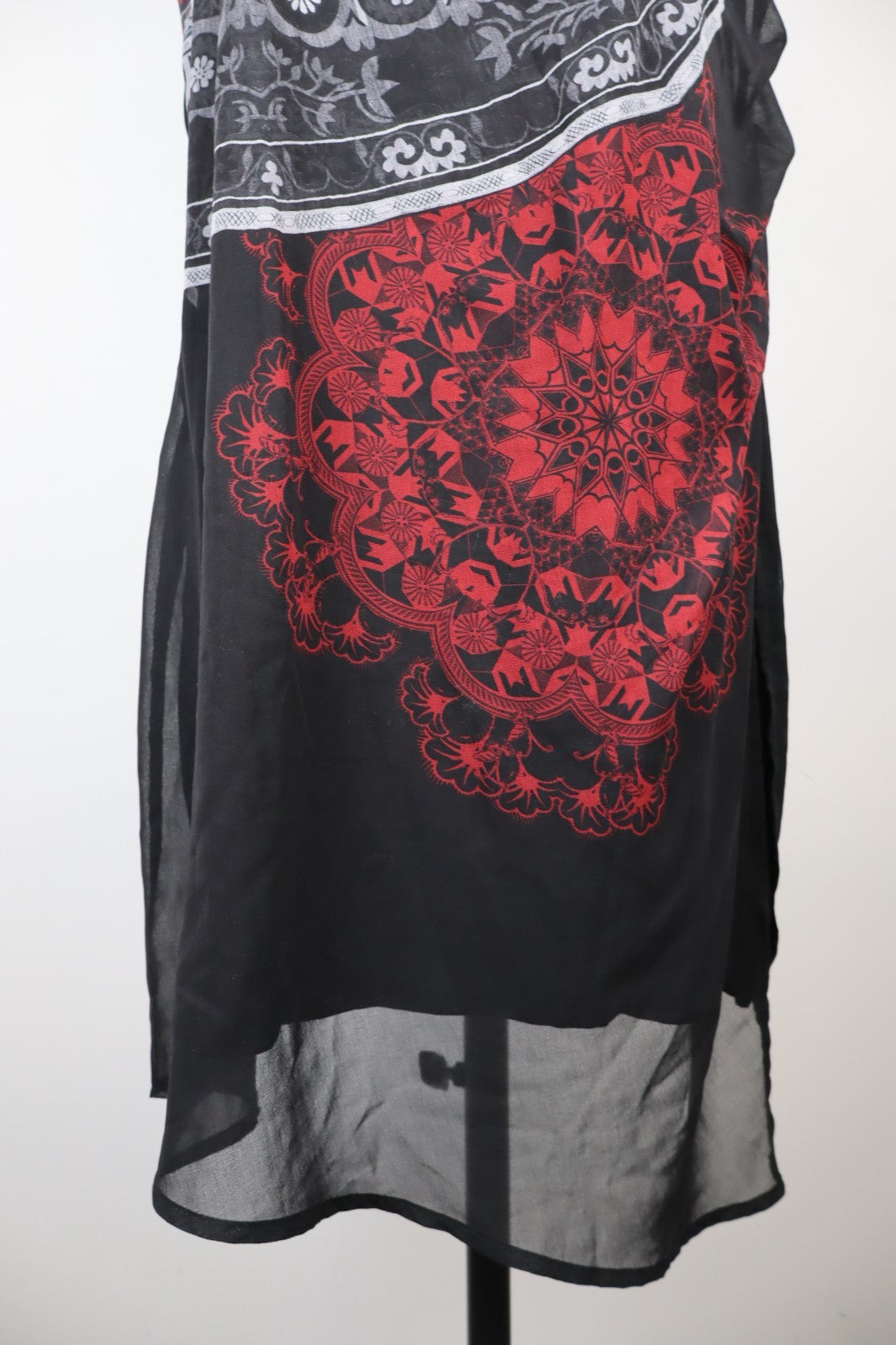 DESIGUAL VESTITO ABITO SMANICATO DONNA TG 46 WOMAN CASUAL VINTAGE DRESS LOGO