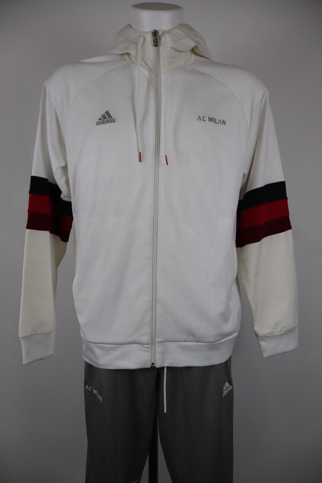 ADIDAS AC MILAN TUTA COMPLETA CALCIO UOMO Tg L TRACKSUIT SPORT VINTAGE