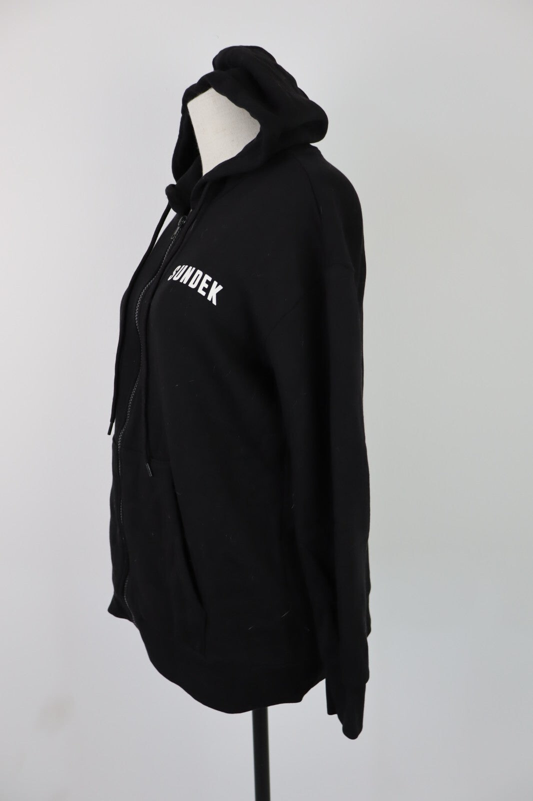 SUNDEK FELPA CON ZIP DONNA Tg XS WOMAN CASUAL VINTAGE SPORT SWEATSHIRT