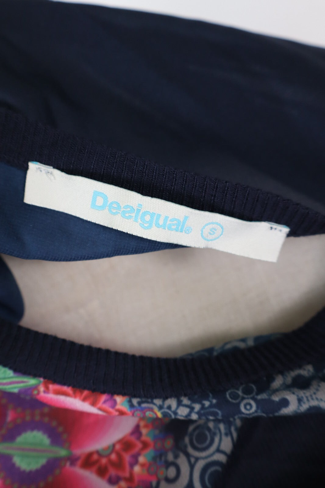 DESIGUAL MAGLIA DONNA TG. S WOMAN CASUAL VINTAGE T-SHIRT TOP