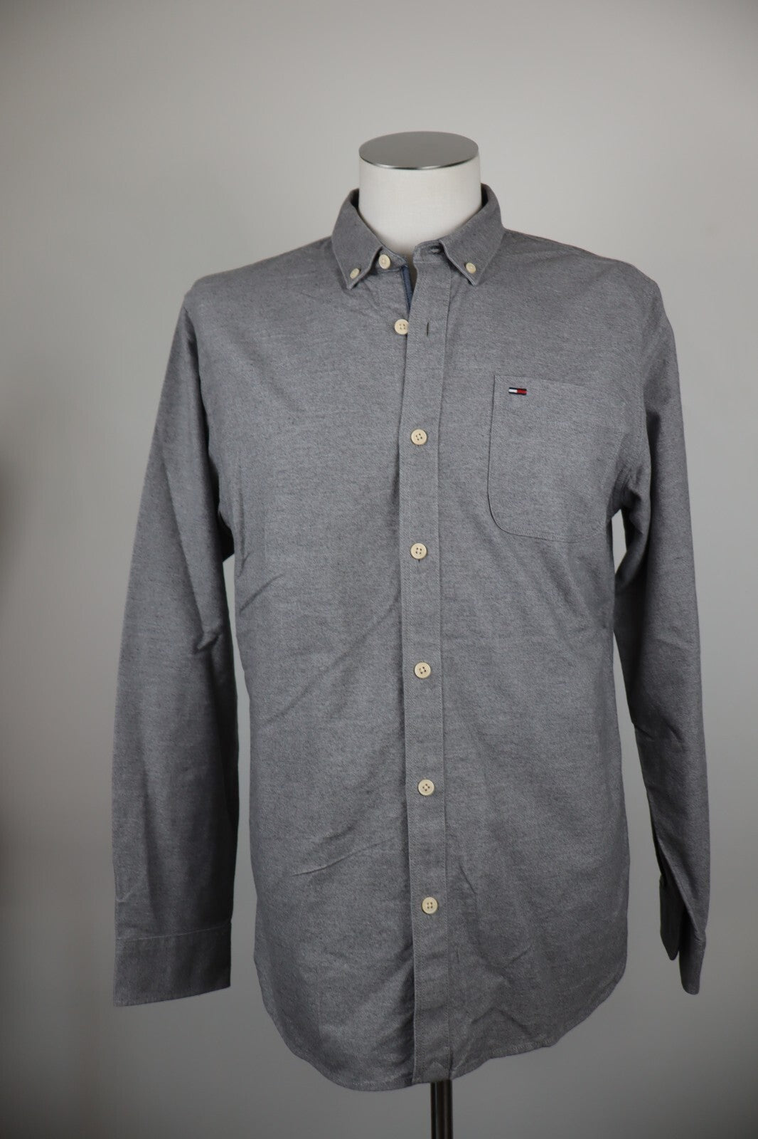TOMMY HILFIGER DENIM CAMICIA UOMO COTONE TG. L MAN CASUAL VINTAGE COTTON SHIRT