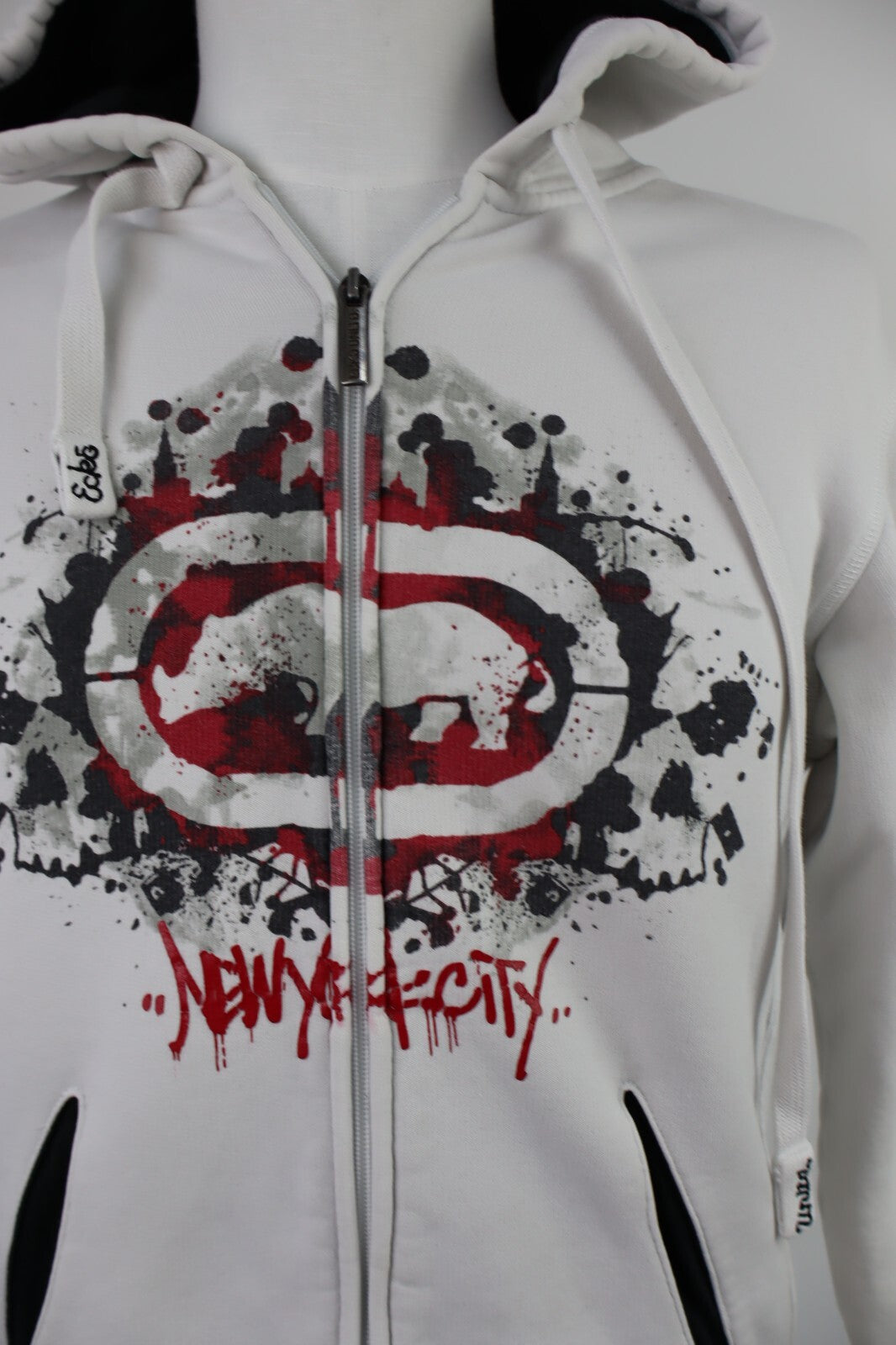 ECKO UNLTD FELPA CON ZIP MAGLIA UOMO XS MAN SPORT JACKET SWEATSHIRT HOODIE ITALY