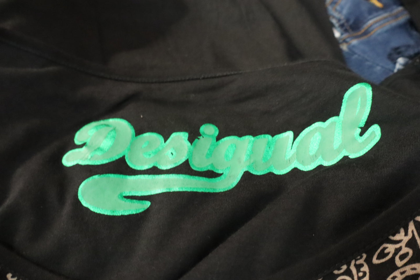 DESIGUAL VESTITO ABITO MANICA LUNGA DONNA TG M WOMAN CASUAL VINTAGE DRESS COTONE