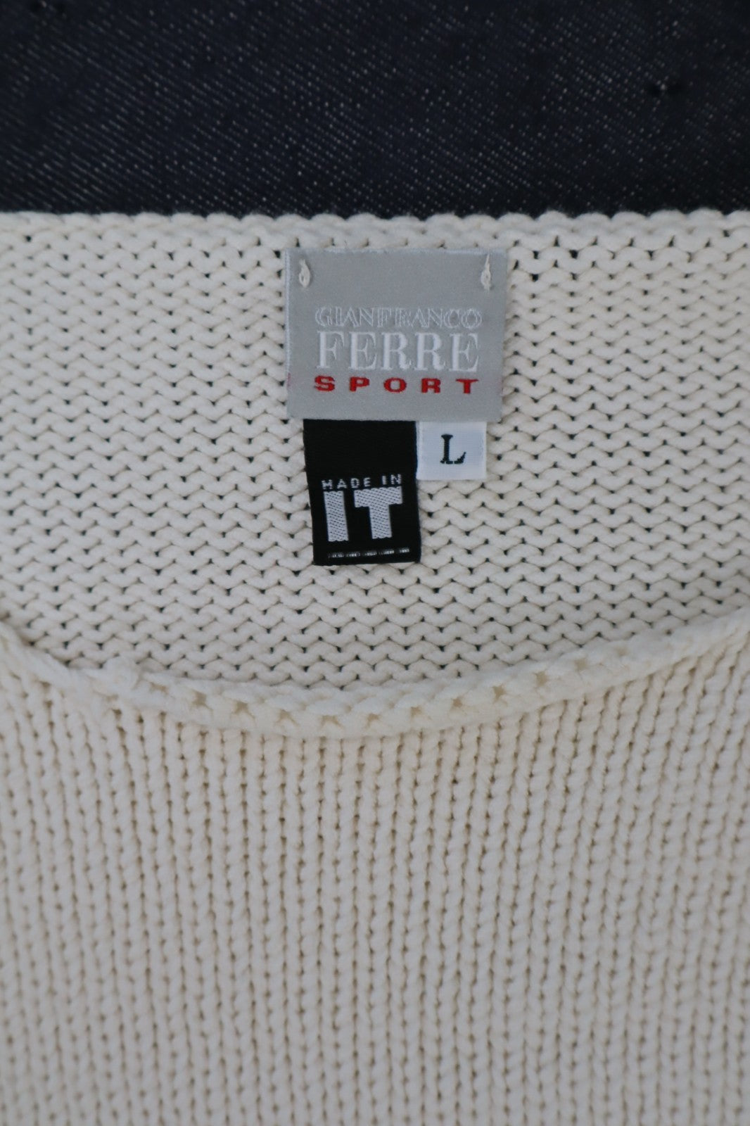 GIANFRANCO FERRE STUDIO MAGLIONE MAGLIA COTONE VINTAGE UOMO L MAN SWEATER CASUAL