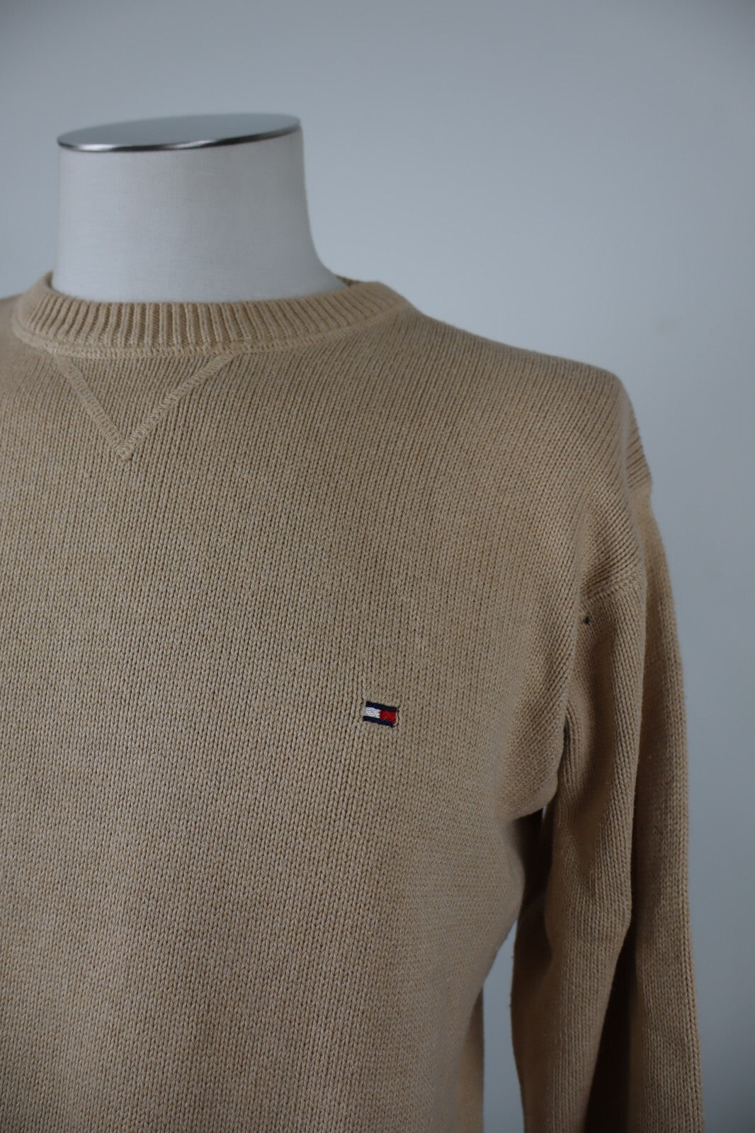 TOMMY HILFIGER MAGLIONE VINTAGE COTONE UOMO Tg. L MAN COTTON SWEATER CASUAL