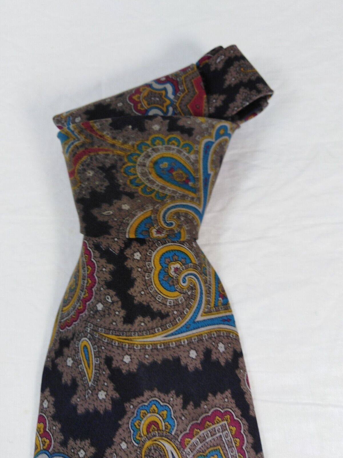 ROCCOBAROCCO 100%  SILK TIE SETA CRAVATTA NECKTIE MADE IN ITALY