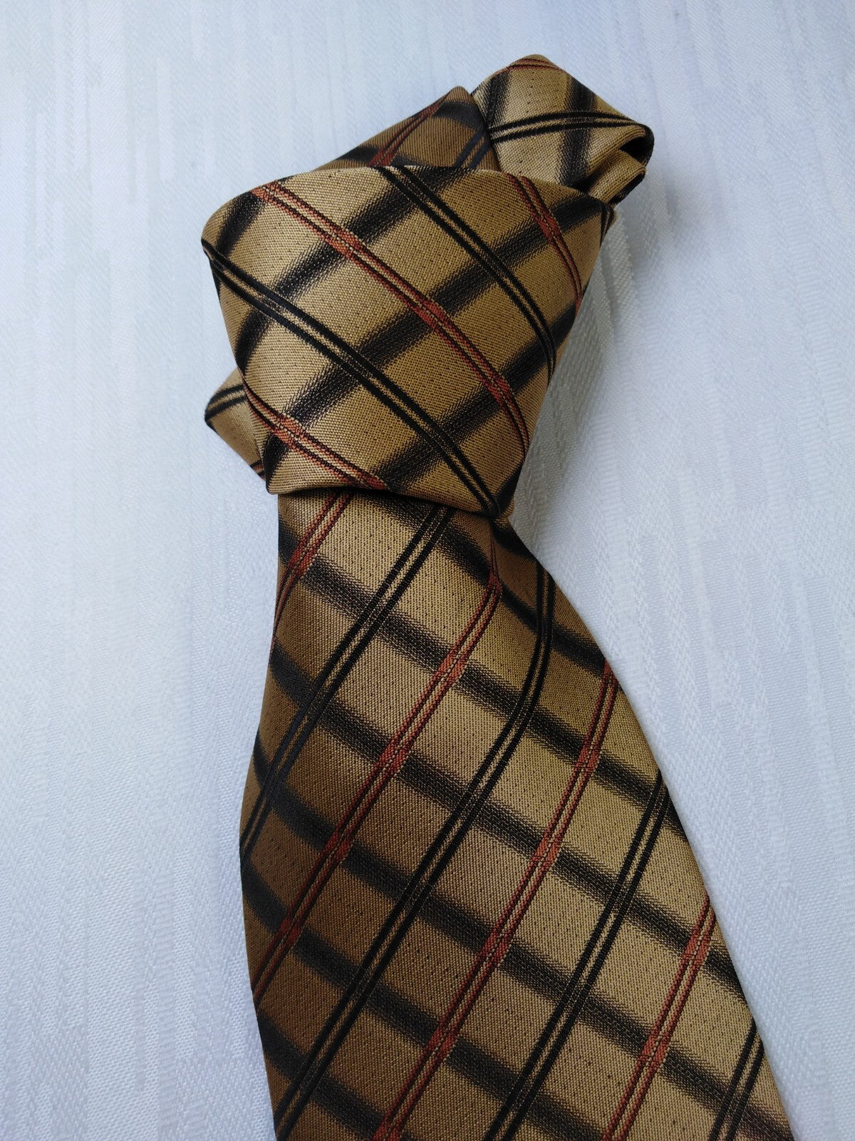 ROCCOBAROCCO 100% SETA SILK TIE CRAVATTA NECKTIE MADE ITALY VINTAGE CLASSIC