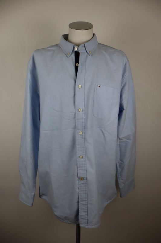 TOMMY HILFIGER CAMICIA UOMO TG. XL MAN CASUAL VINTAGE SHIRT COTONE COTTON LOGO
