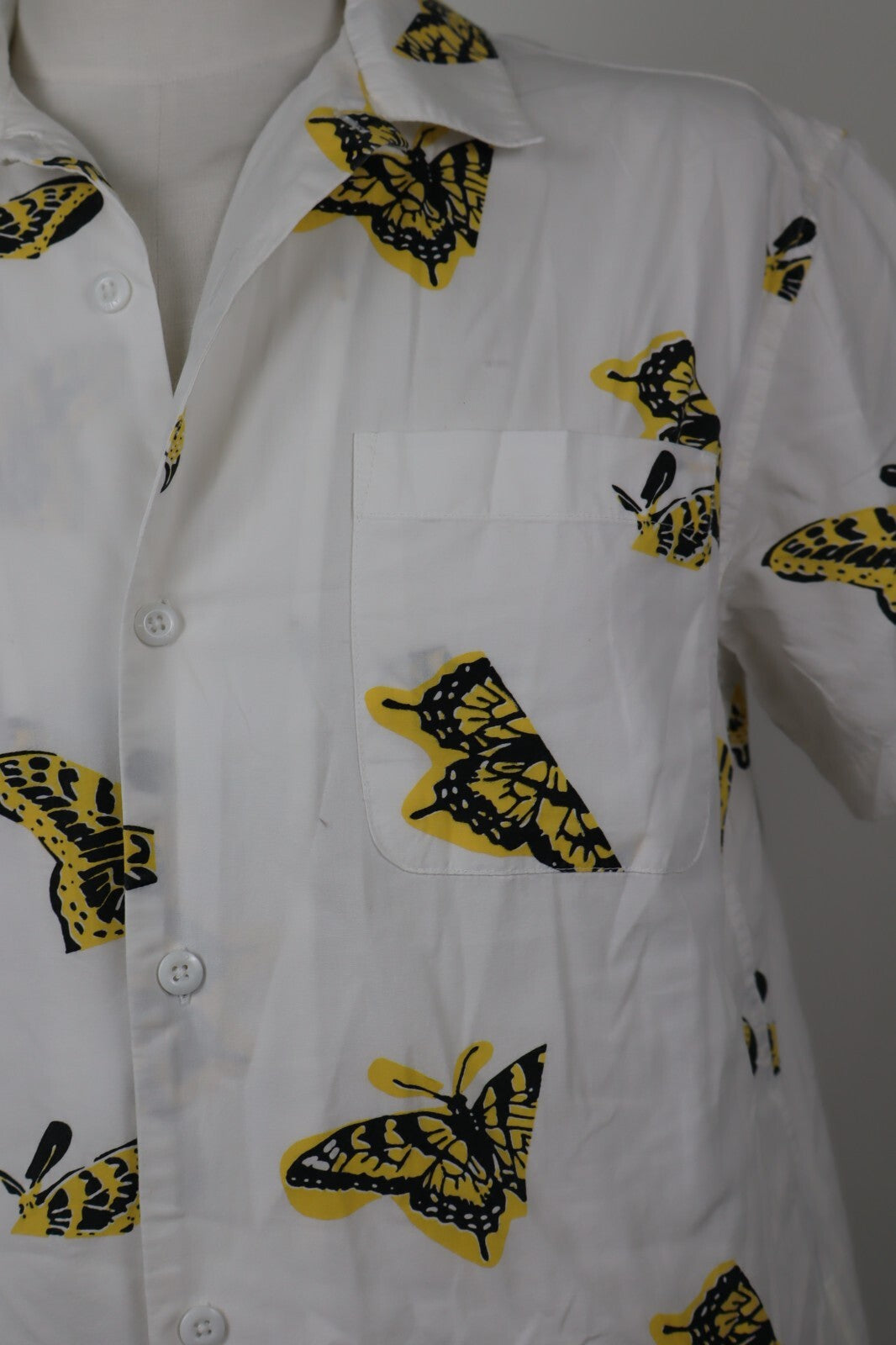 OBEY CAMICIA UOMO TG S MAN CASUAL VINTAGE SHIRT COTTON COTONE BIOLOGICO