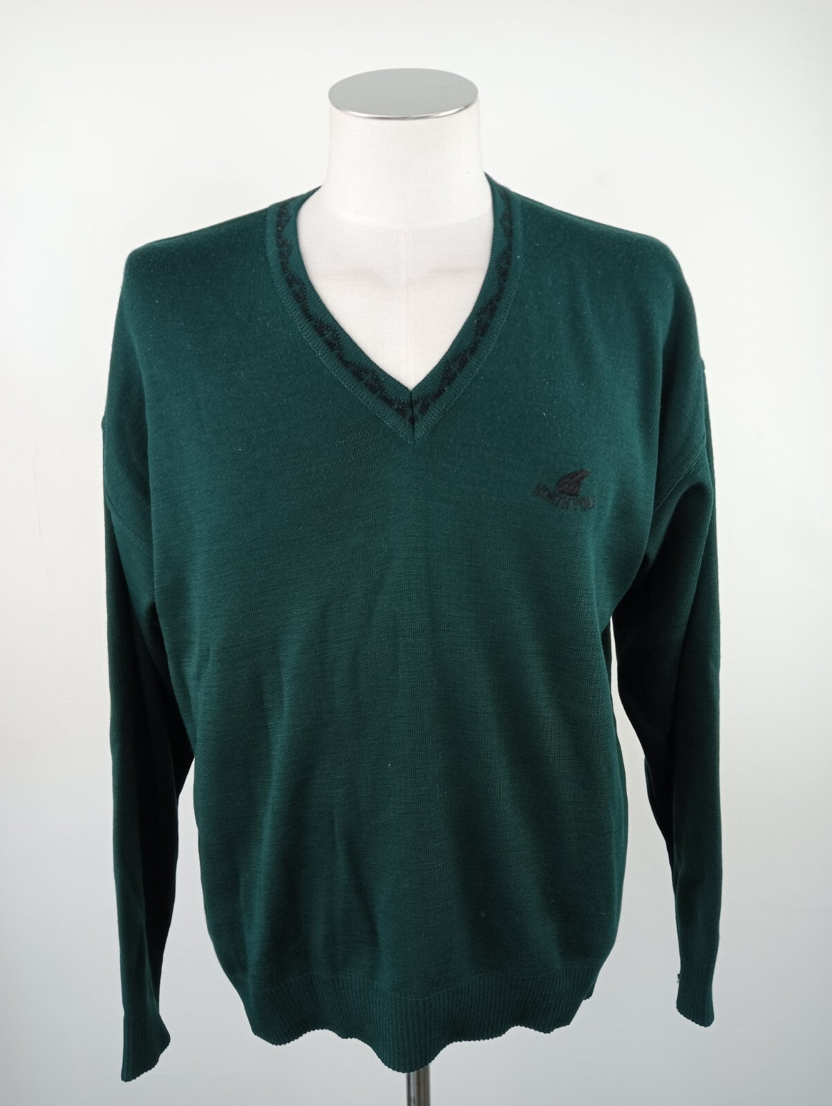 NORTH POLE MAGLIONE LANA VINTAGE UOMO Tg. M MAN SWEATER CASUAL MADE IN ITALY