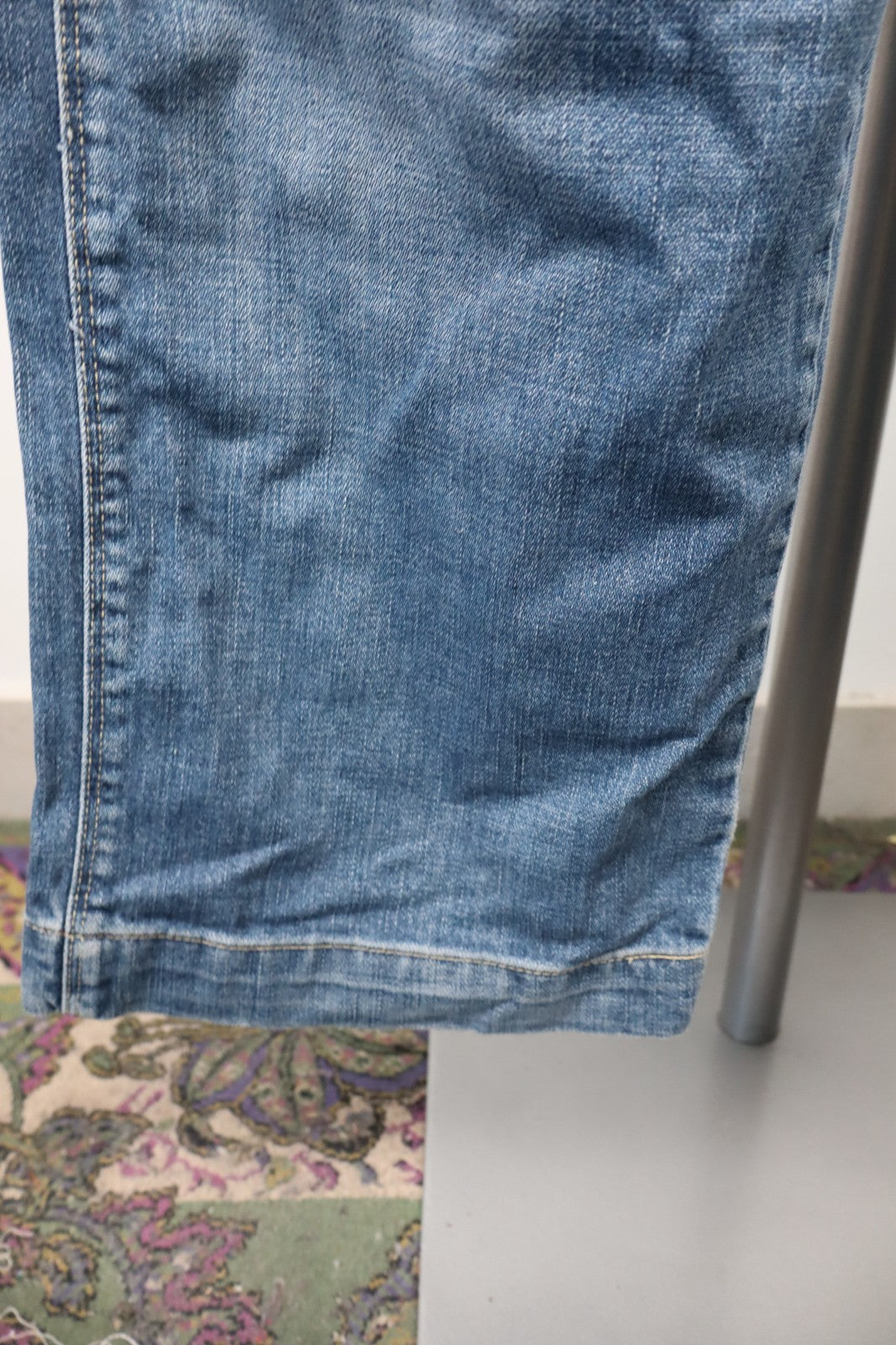 ENERGIE SALOPETTE JEANS MAN DENIM Tg. W31 COTONE CASUAL VINTAGE UOMO