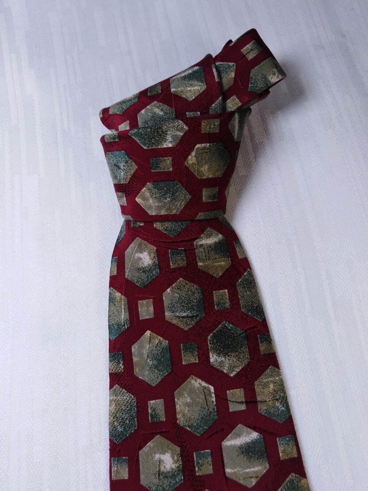TRUSSARDI 100% SETA SILK TIE CRAVATTA NECKTIE ITALY VINTAGE CLASSIC