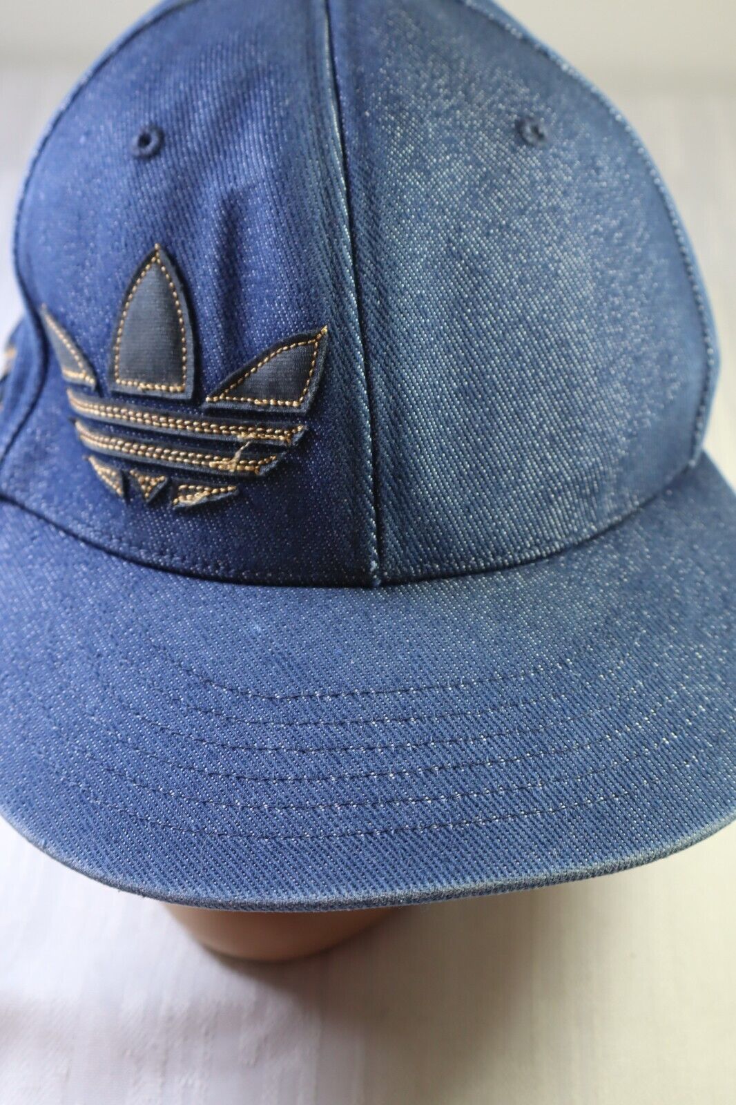 ADIDAS CAPPELLO TAGLIA M BERRETTO UOMO DONNA HAT CAP VINTAGE CASUAL DENIM