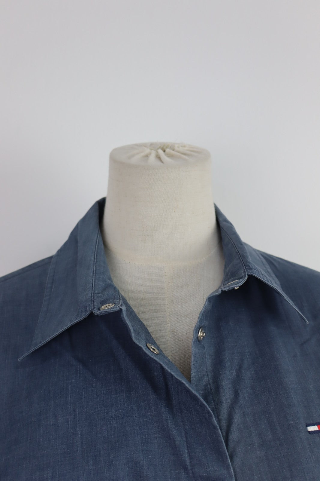 TOMMY HILFIGER DENIM CAMICIA DONNA TG L WOMAN SHIRT CASUAL COTONE VINTAGE