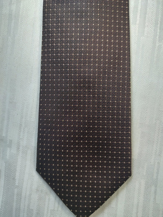 EGON VON FURSTENBERG 100% SILK TIE SETA CRAVATTA NECKTIE MADE IN ITALY CLASSIC