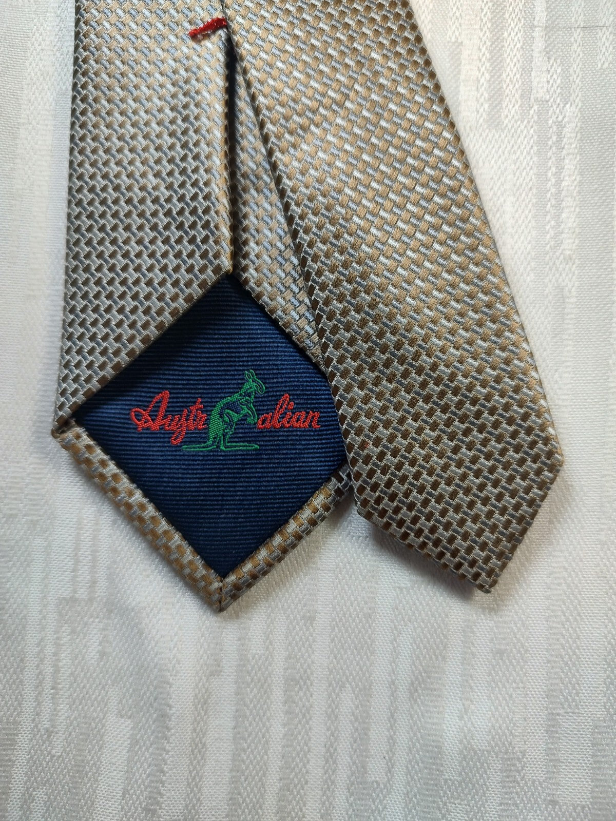 AUSTRALIAN 100% SILK TIE SETA CRAVATTA NECKTIE MADE IN ITALY CLASSIC