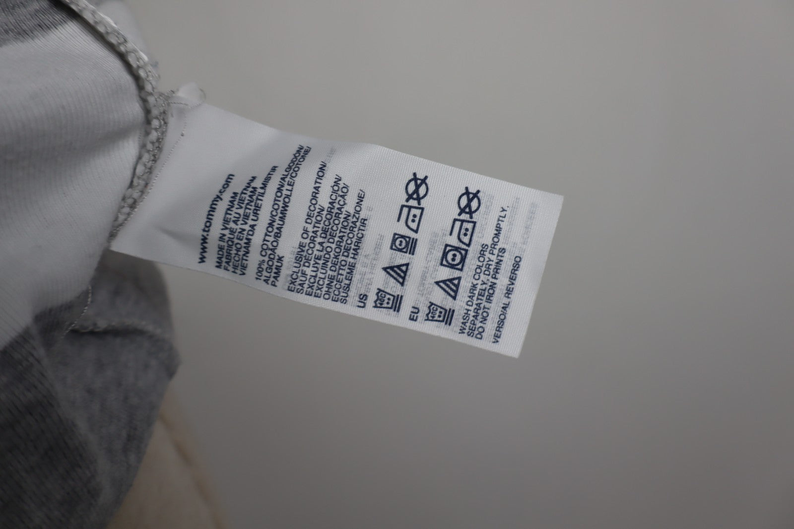 TOMMY HILFIGER MAGLIA COTONE DONNA TG. L WOMAN CASUAL VINTAGE T-SHIRT A RIGHE