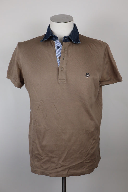 HARMONT & BLAINE POLO MAGLIA UOMO TG L MAN COTONE SHIRT CASUAL VINTAGE LOGO