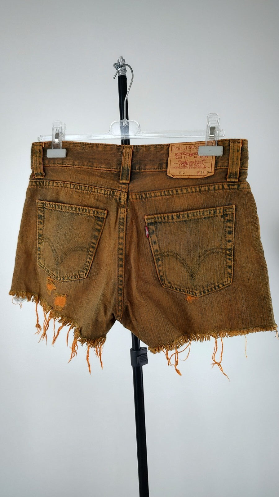 LEVI'S PANTALONCINO DENIM JEANS DONNA TG W31 WOMAN VINTAGE SHORTS
