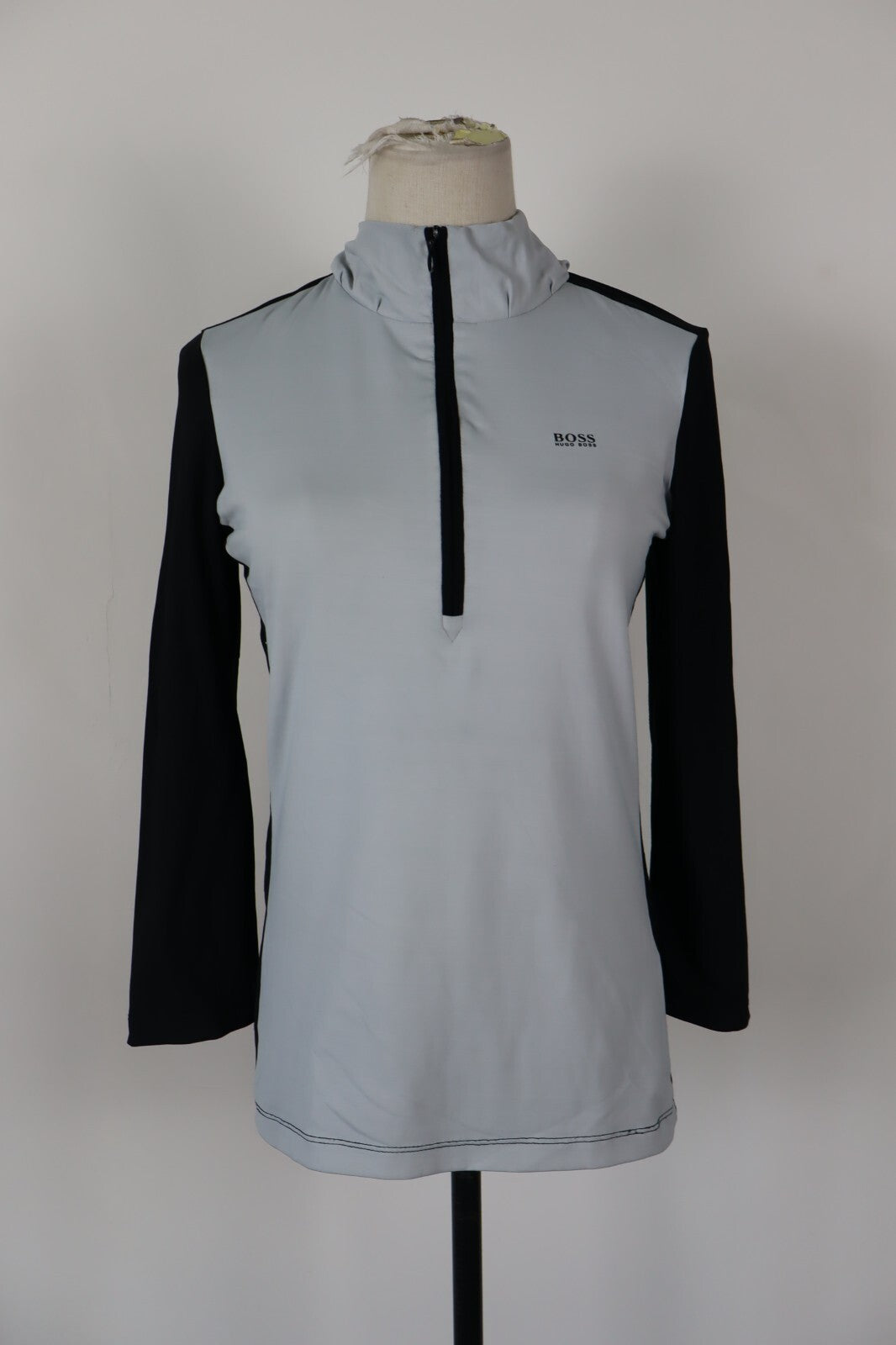 HUGO BOSS SPORT MAGLIA DONNA TG. XS WOMAN CASUAL VINTAGE TOP T-SHIRT NYLON